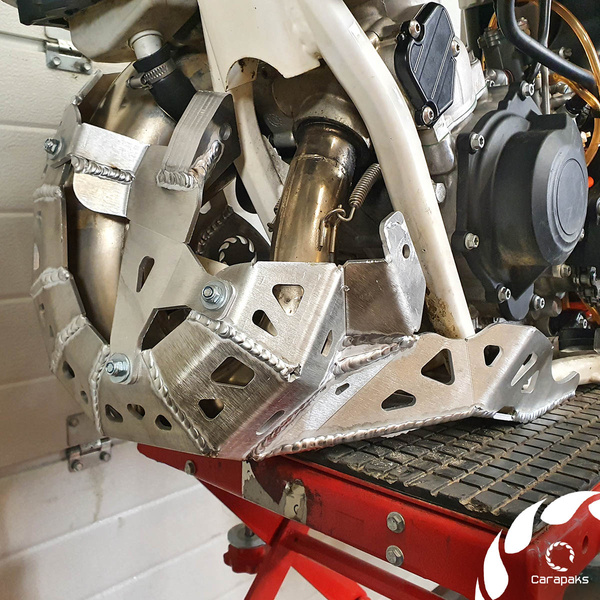 Aluminiowa osłona silnika i wydechu dla Husqvarna TE 125-150 MY2017-2019