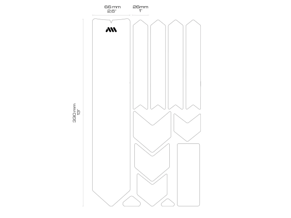 AMS Stickers Frame Guard Extra - Red Bull Line Series