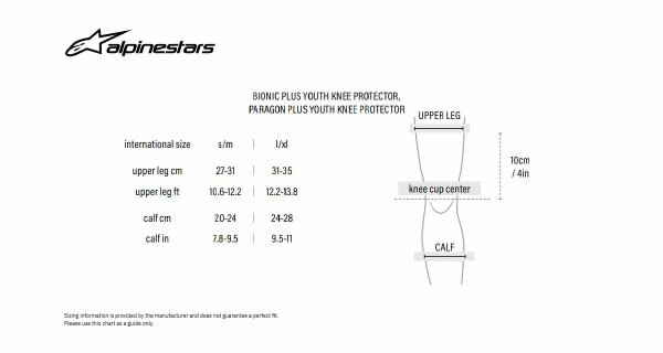 ALPINESTARS BIONIC Knee Protector YOUTH JUNIOR