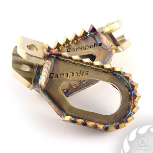 Stainless Steel Foot Pegs fits Rieju MY2020-2025 5 mm down, 10 mm back