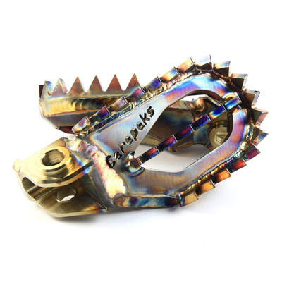 Stainless Steel Foot Pegs fits Rieju MY2020-2025 5 mm down, 10 mm back