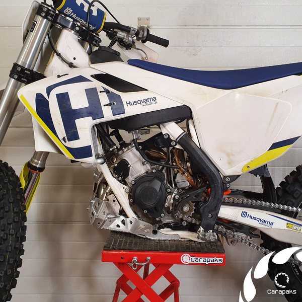 Aluminiowa osłona silnika i wydechu dla Husqvarna TE 125-150 MY2017-2019