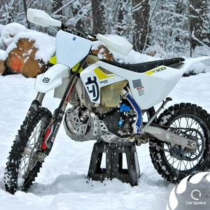 Aluminiowa osłona silnika i wydechu dla Husqvarna 250/300 MY2017-2019