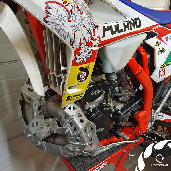 Aluminiowa osłona silnika i wydechu dla BETA RR 250/300 MY2021-2022