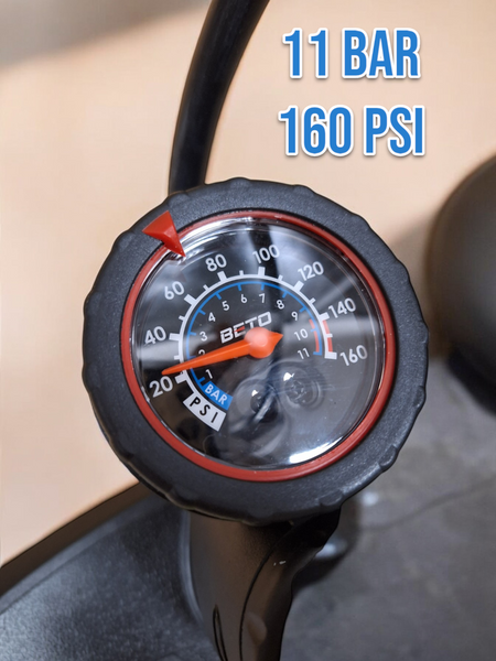 BETO Air Pump Manometr Steel Body